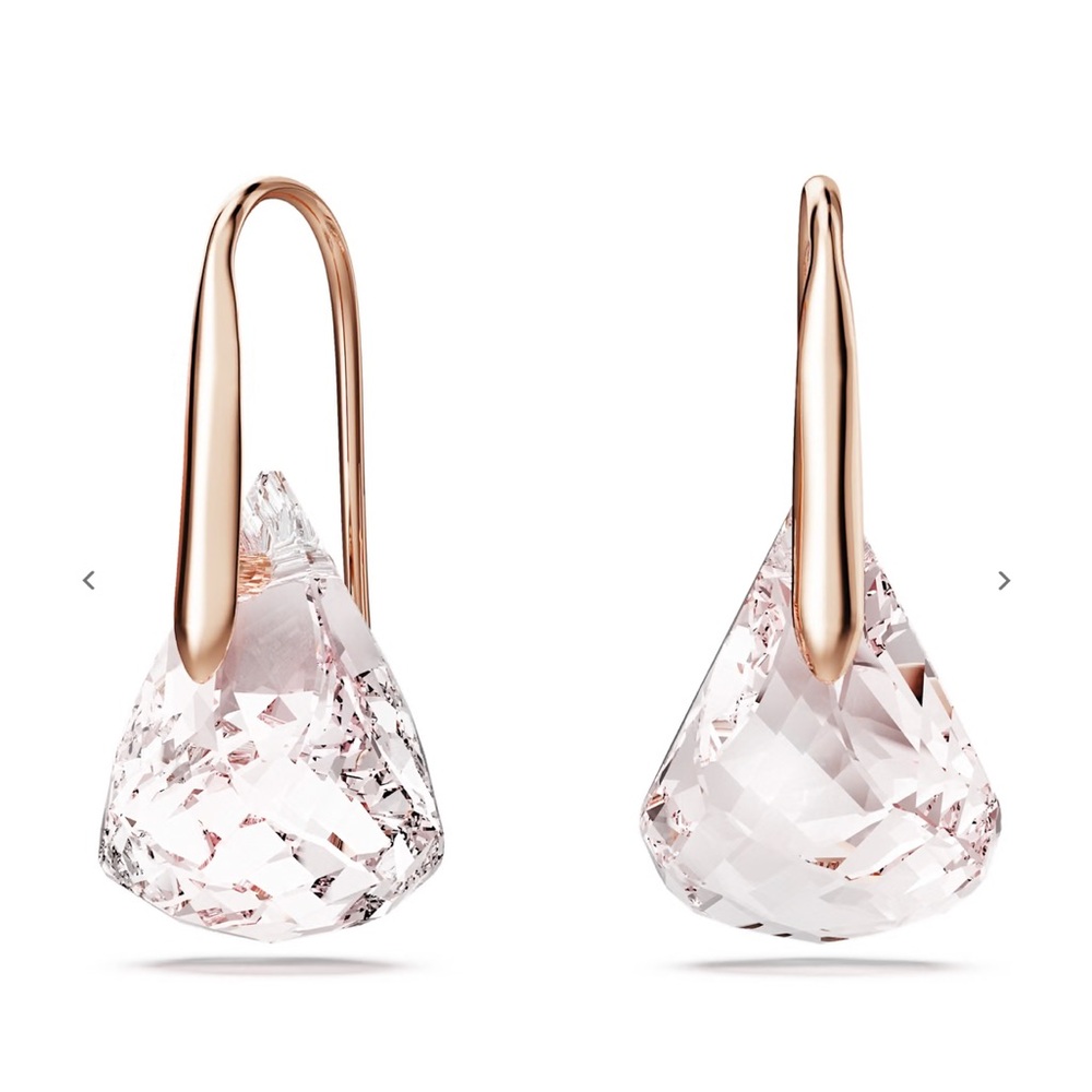 Swarovski Lunar Drop Crystal Earrings With Box